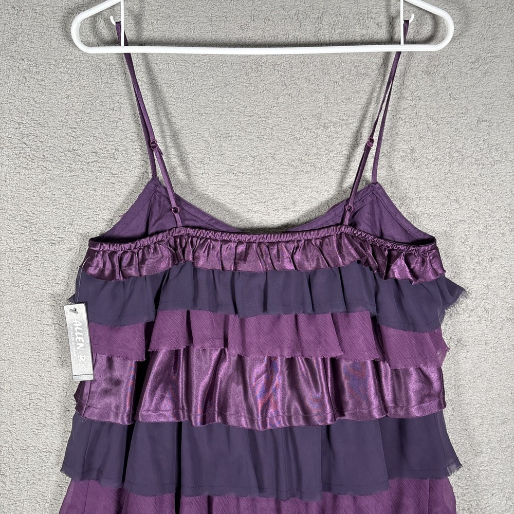 Spaghetti Strap Ruffled Tank Top - Purple - Picture 10 of 11
